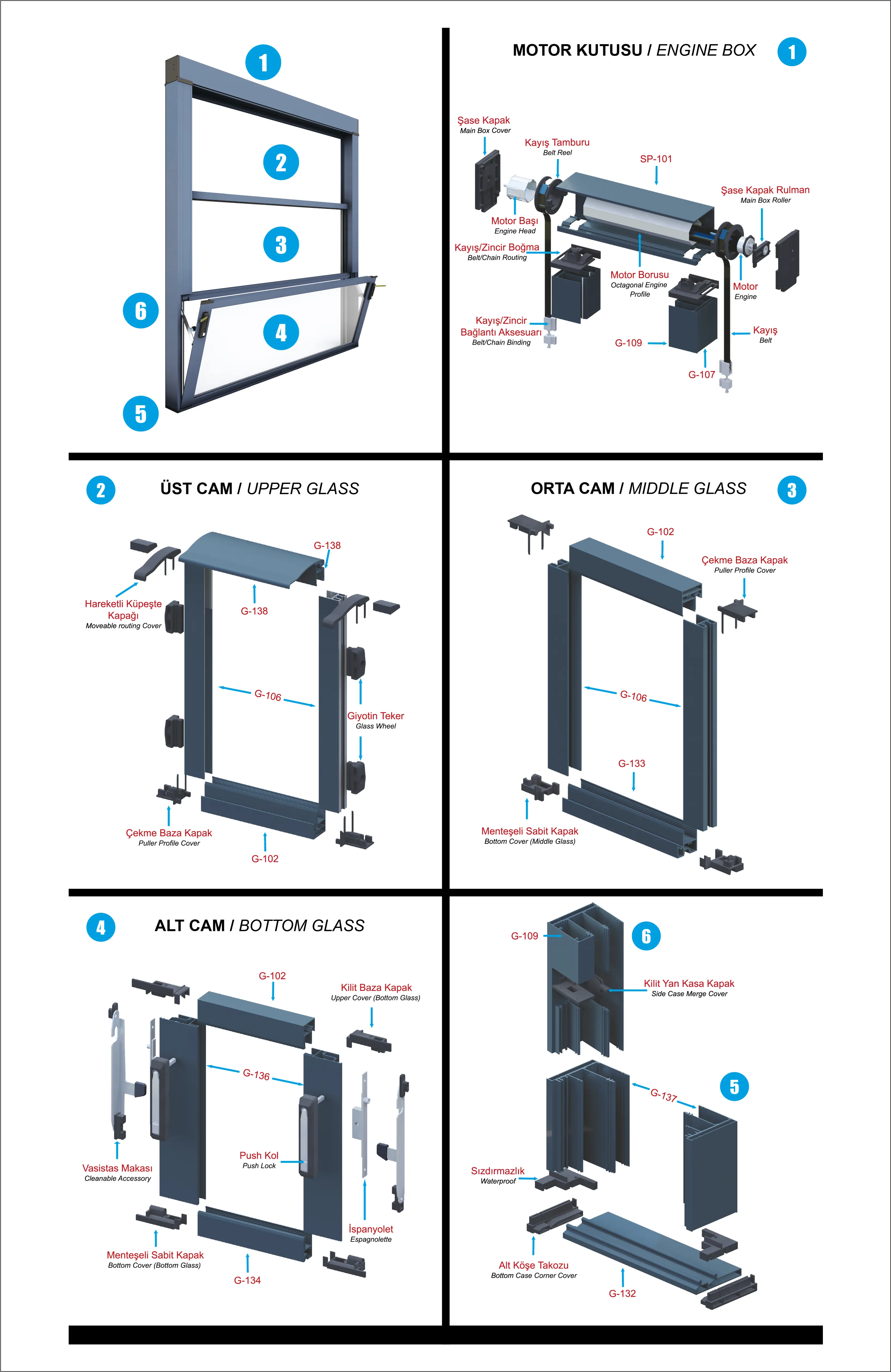 Silinebilir Giyotin Cam